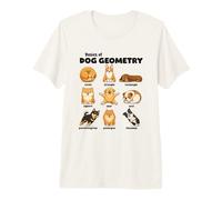 Conceptos Básicos De La Geometría del Perro Perro Divertido Camiseta Premium