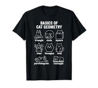 Conceptos básicos Divertidos de geometría de Gatos Volver a la Escuela Maestro de matemáticas Camiseta