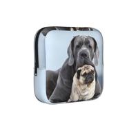 Conceptos de Amistad Entre Perros Cane Corso y Pug,Bolsas para Guardar compresas sanitarias, Bolsas para la menstruación para Mujeres y Adolescentes.