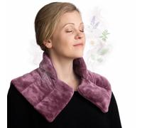 Conceptos de hierbas comodidad cuello y hombro wrap, malva