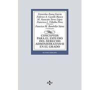 Conceptos para el estudio del Derecho administrativo II en el grado (Derecho - Biblioteca Universitaria de Editorial Tecnos)
