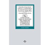 Conceptos para el estudio del Derecho urbanístico y ambiental en el grado (Derecho - Biblioteca Universitaria de Editorial Tecnos)