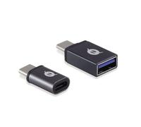 Conceptronic Adaptador USB-C -> USB 3.0 + Micro USB 2 Pack sw