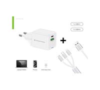 Conceptronic ALTHEA16W 33W - Cargador de pared USB