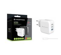 Conceptronic - ALTHEA18W cargador de dispositivo móvil Universal Blanco Corriente alterna Carga rápida Interior