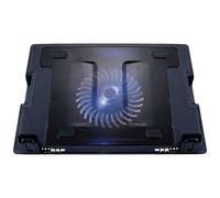 Conceptronic Base Plegable de refrigeración para Equipos portátiles - Base de refrigeración (43,2 cm (17"), 1 Pieza(s), 14 cm, Negro, USB, 264 mm)