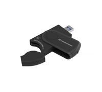 CONCEPTRONIC BIAN04B - Lector de tarjetas USB 3.0 4 en 1, SD/SDHC/SDXC x 2, Micro SD/T Flash x 2
