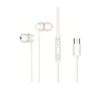 Auricular intrauditivo usb - c conceptronic brendan03w 1.2m microfono blanco