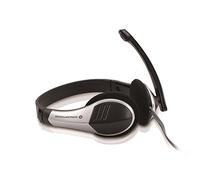 Conceptronic C08-045 - Auriculares de Diadema Abiertos (con micrófono), Negro