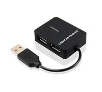 Conceptronic C4PUSB2 - Concentrador (480 Mbit/s, Negro, USB, 14 cm, 3,7 cm, 1,4 cm)