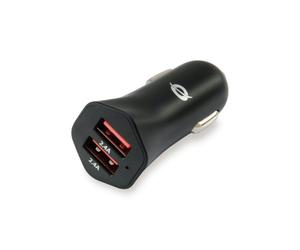 Conceptronic Cargador de Coche 2xUSB 4.8A Negro
