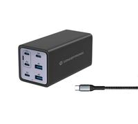 Conceptronic Cargador USB-C 6 Puertos 200W GaN USB-PD 3.1 con Cable USB-C