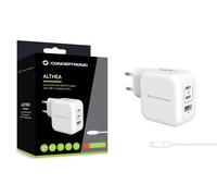 Conceptronic Caricatore USB PD a 3 Porte 67 W GaN con Cavo di Rica (PLAYSTATION)