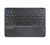 Conceptronic Diseño de teclado inalámbrico portugués de 10 pulgadas, color negro