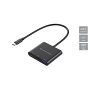 Conceptronic DONN01G adaptador 3 en 1 USB-C