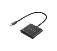 Conceptronic DONN01G adaptador 3 en 1 USB-C
