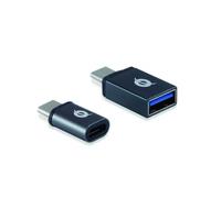 Conceptronic Donn Adaptador USB-C a USB-A y USB-C a Micro USB 2x Unidades