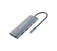 Conceptronic DONN06G 10-in-1 USB 3.2 Gen 1 Dockingstation・(DONN06G)・HDMI・100W USB PD・USB-C 5Gbps x 2・USB-A