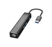 Tarjeta de Red Externa GIGABIT USB A Macho (Adaptador USB-C) con 3x HUB USB 3.0 - CONCEPTRONIC