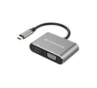 Conceptronic Estación de acoplamiento DONN16G 4 en 1 – USB 3.2 Gen1, HDMI, VGA, USB-A 3.0, 100 W PD