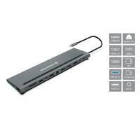 Conceptronic DONN17G Estación Docking Para Portátil Con Cable USB 3.2