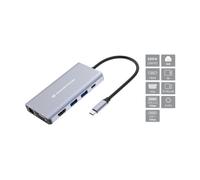 Conceptronic DONN20G Alámbrico USB 3.2 Gen 1 (3.1 Gen 1) Type-C Gris