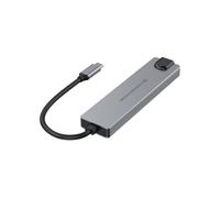 Conceptronic - DONN29G base para portátil y replicador de puertos Alámbrico USB 3.2 Gen 2 (3.1 Gen 2) Type-C Gris