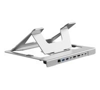 Conceptronic DONN35S Soporte para Laptop 7 en 1 USB-C MST Docking Dual HDMI
