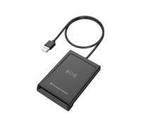 CONCEPTRONIC Dual Interface SmartID Lector de Tarjetas USB-A, Negro, Compacto y Portátil