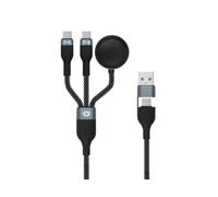 Conceptronic etta08b15 cable usb usb 2.0 1,5 m usb a 2 x usb c negro