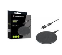 cargador inalambrico conceptronic gorgon03g qi 15w carga rapida de aluminio