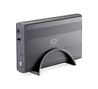 Conceptronic Grab'n'Go - Caja de Almacenamiento 3.5" (SATA, USB 2.0) Gris