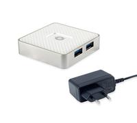 Conceptronic Hub USB HUBBIES03W 4 puertos USB 3.0 con fuente de alimentación