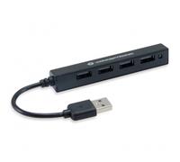 Conceptronic HUBBIES05B hub de interfaz USB 2.0 480 Mbit/s Negro
