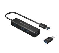 CONCEPTRONIC Hub de Interfaz USB 3 2 Gen 1 3 1 Gen 1 Type A 5000 Mbit S, Negro