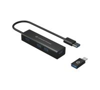 CONCEPTRONIC Hub de Interfaz USB 3 2 Gen 1 3 1 Gen 1 Type A 5000 Mbit S, Negro