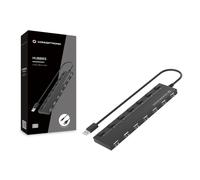 Conceptronic - HUBBIES08B hub de interfaz USB 2.0 480 Mbit/s Negro
