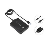 Conceptronic HUBBIES11BP base para portátil y replicador de puertos USB 3.2 Gen 1 (3.1 Gen 1) Type-A Negro