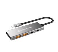 Conceptronic hubbies15g 4-port usb 3.2 gen 2 hub, 10gbps, usb-c x 2, u