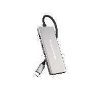 Conceptronic HUBBIES17G hub de interfaz USB 3.2 Gen 2 (3.1 Gen 2) Type-C 10000 Mbit/s Gris