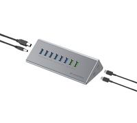 Conceptronic HUBBIES18G 10-fach Kombi-Usb 3.0-Hub Y Cargador Con 60W, 2-in-1