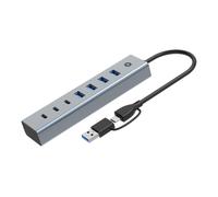 CONCEPTRONIC HUBBIES20G 7 porte USB 3.2 Gen 1 Hub, 5 Gbps, USB-C x (PLAYSTATION)
