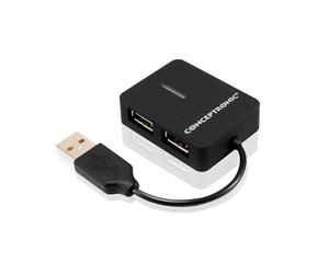 Conceptronic Mini Travel Hub 4 Puertos USB 2.0