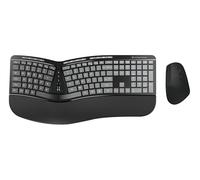 CONCEPTRONIC ORAZIO02US Ergo - Juego de Teclado y ratón ergonómico inalámbrico, QWERTY EN (US)