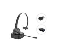 Headset Conceptronic Polona 03BDA Mono-Headset c/Charging Dock e Bluetooth Audio Adapter + Dongle