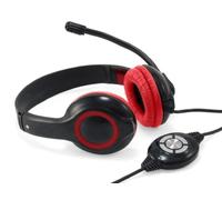 Conceptronic POLONA USB Wired Headset With Microphone - Red POLANA USB RED