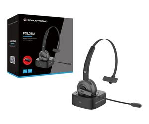 Conceptronic POLONA03BD Auricular Inalámbrico Bluetooth con Estación de Carga Cl