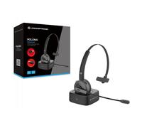 Conceptronic POLONA03BDA auricular y casco Auriculares Inalámbrico Diadema Oficina/Centro de llamadas Bluetooth Base de carga Negro