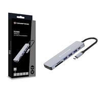 Conceptronic DONN19G base para portátil y replicador de puertos Alámbrico USB 3.2 Gen 1 (3.1 Gen 1) Type-C Gris