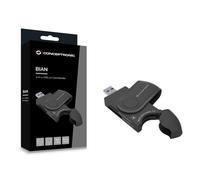 CONCEPTRONIC BIAN04B - Lector de tarjetas USB 3.0 4 en 1, SD/SDHC/SDXC x 2, Micro SD/T Flash x 2